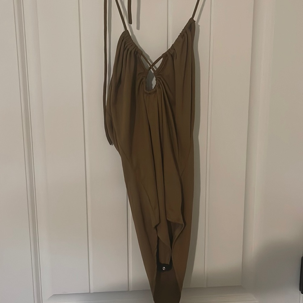Brown body suit cami